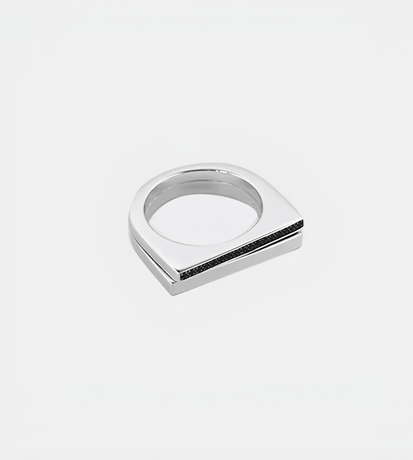 Tom Wood - Step Ring Black Spinel