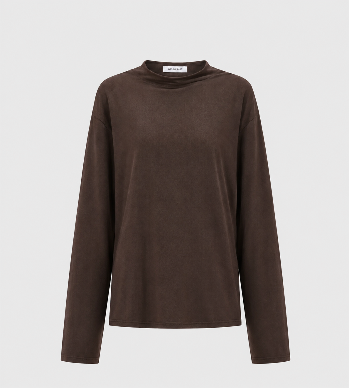 INTO THE EAST - Turtleneck Knitted Top Brown