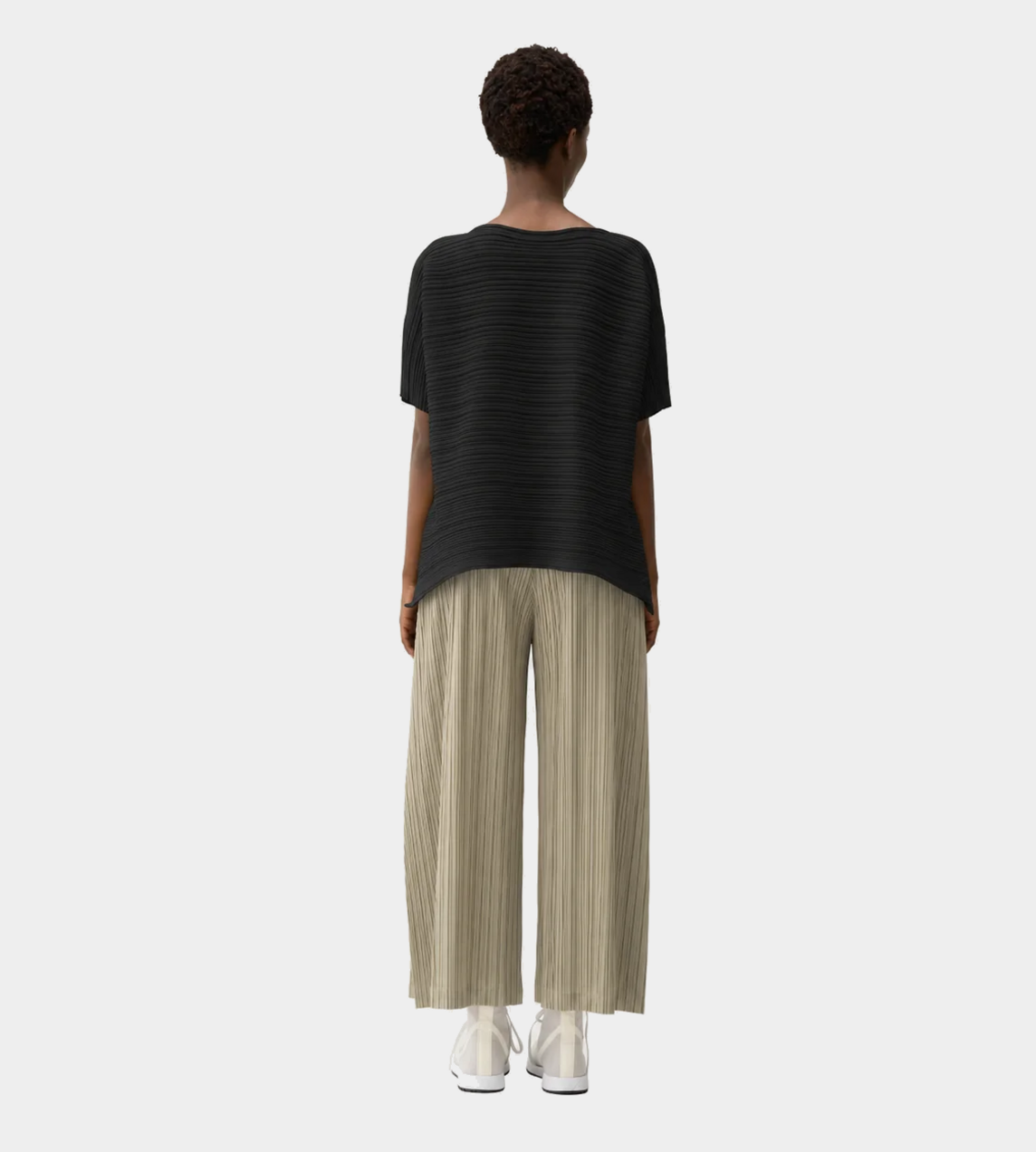 Paper Bounce Knit Top Blk