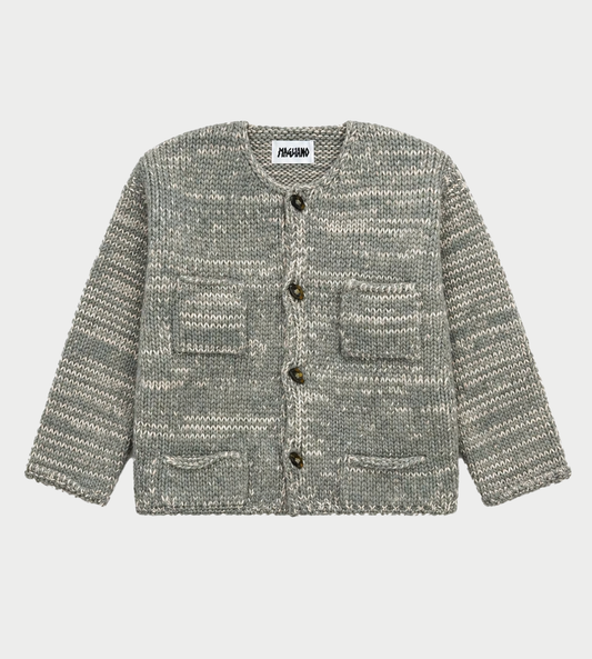 MAGLIANO - Freaky Knitted Round-neck Cardigan Salvia Mix