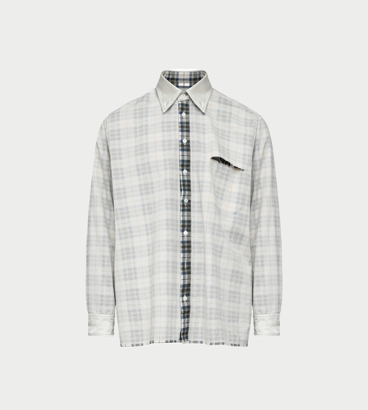 MM6 Maison Margiela - Long-sleeved Reversible Shirt