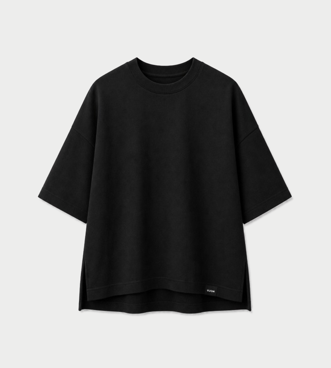 UJOH - Cropped Box Tee Blk