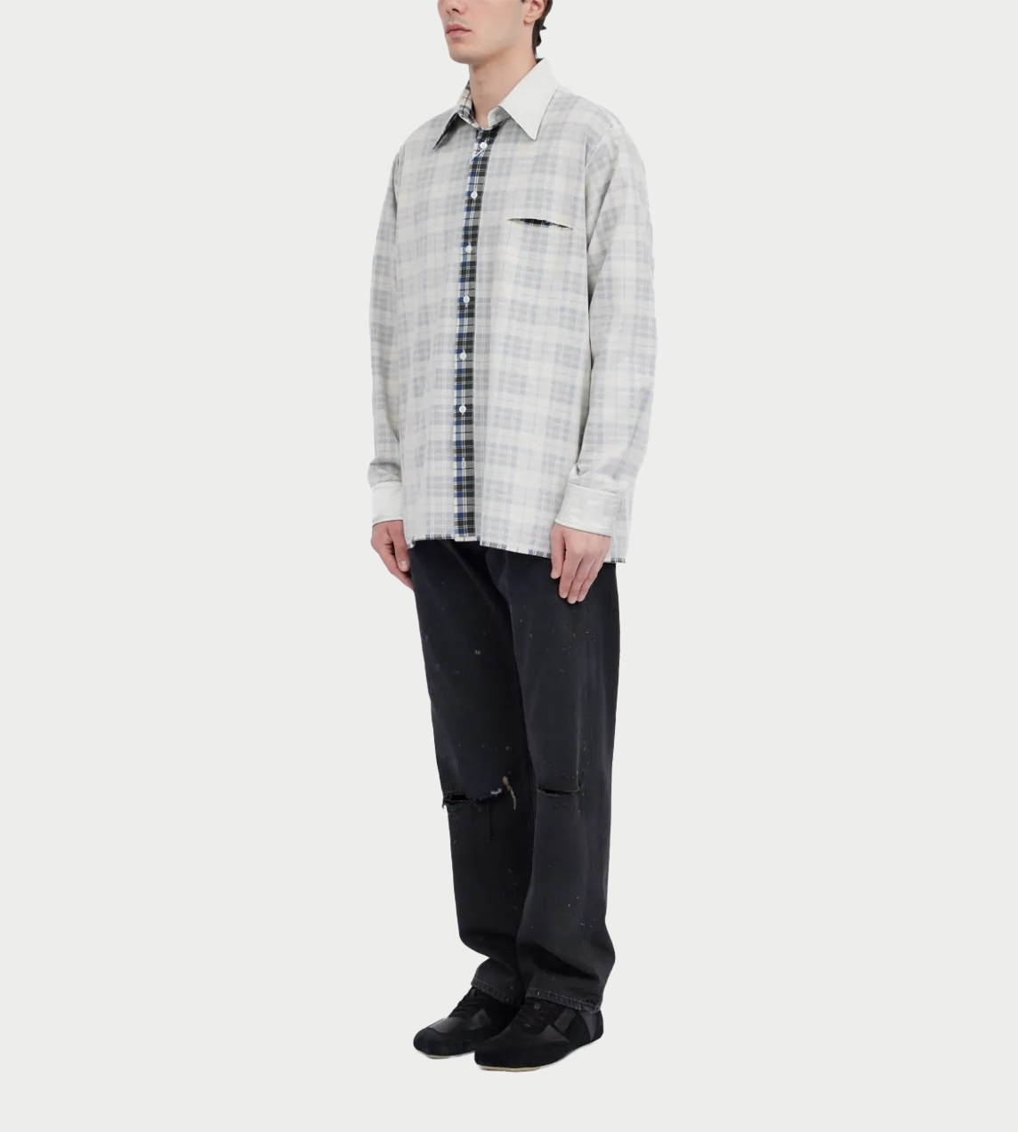  MM6 Maison Margiela - Long-sleeved Reversible Shirt