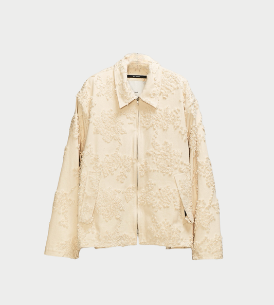 SONG FOR THE MUTE - Pleated Zip-up Jacket Sand