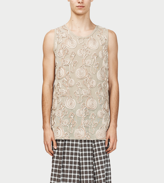 SONG FOR THE MUTE - Basic Tank Beige Beige