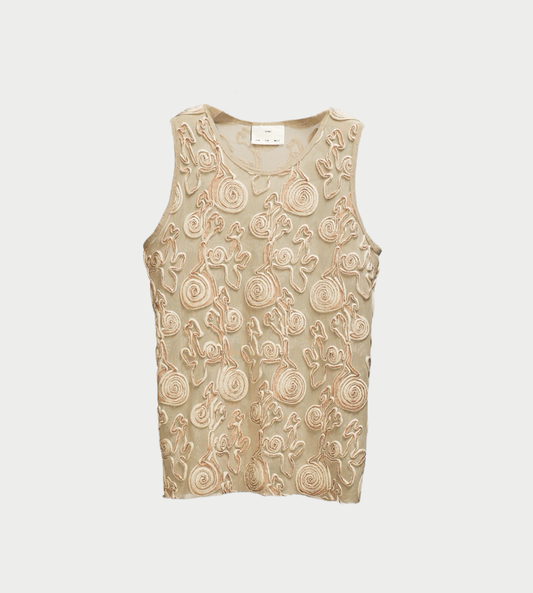 SONG FOR THE MUTE - Basic Tank Beige Beige