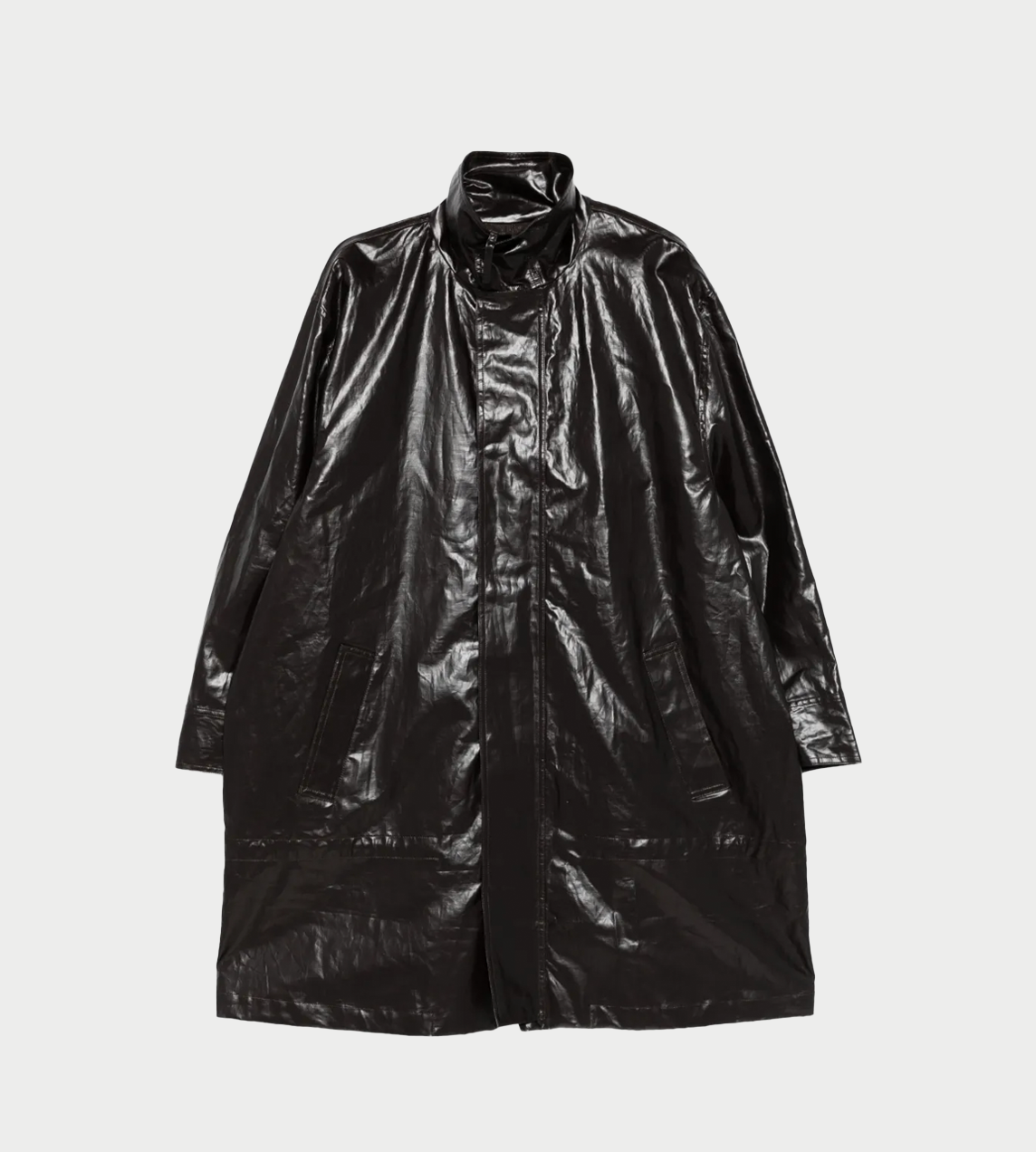 MM6 MAISON MARGIELA - Shiny Coated Jacket Brown
