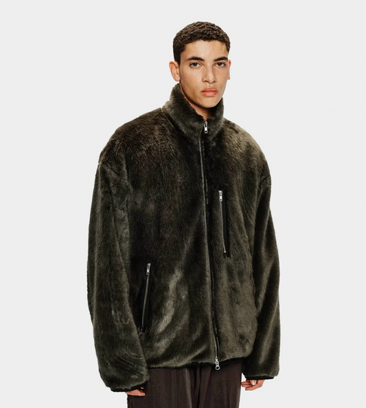 SONG FOR THE MUTE - Funnel Track Jacket Charcoal