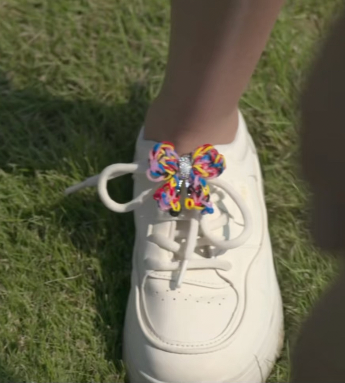 Rubber Band Bow Hair Clip Silver