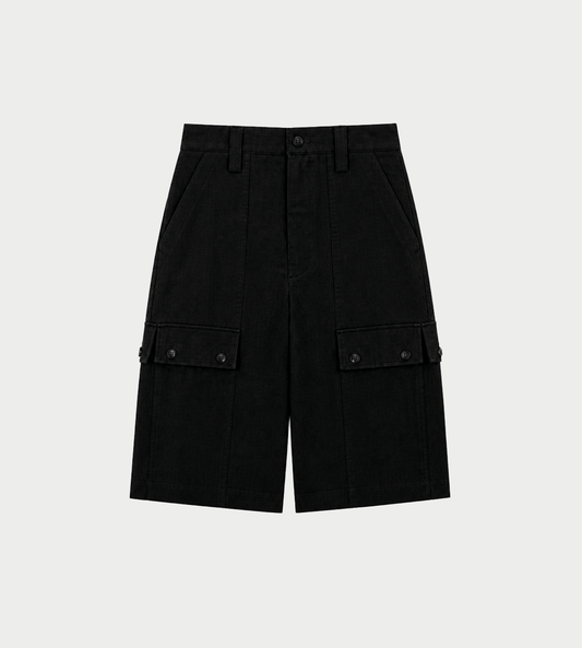 UJOH - 2x4 Cargo Pocket Half Pant Blk