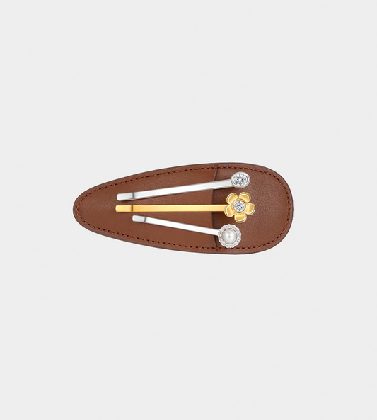 Yvmin - Jewelry Box Hair Clip Brown
