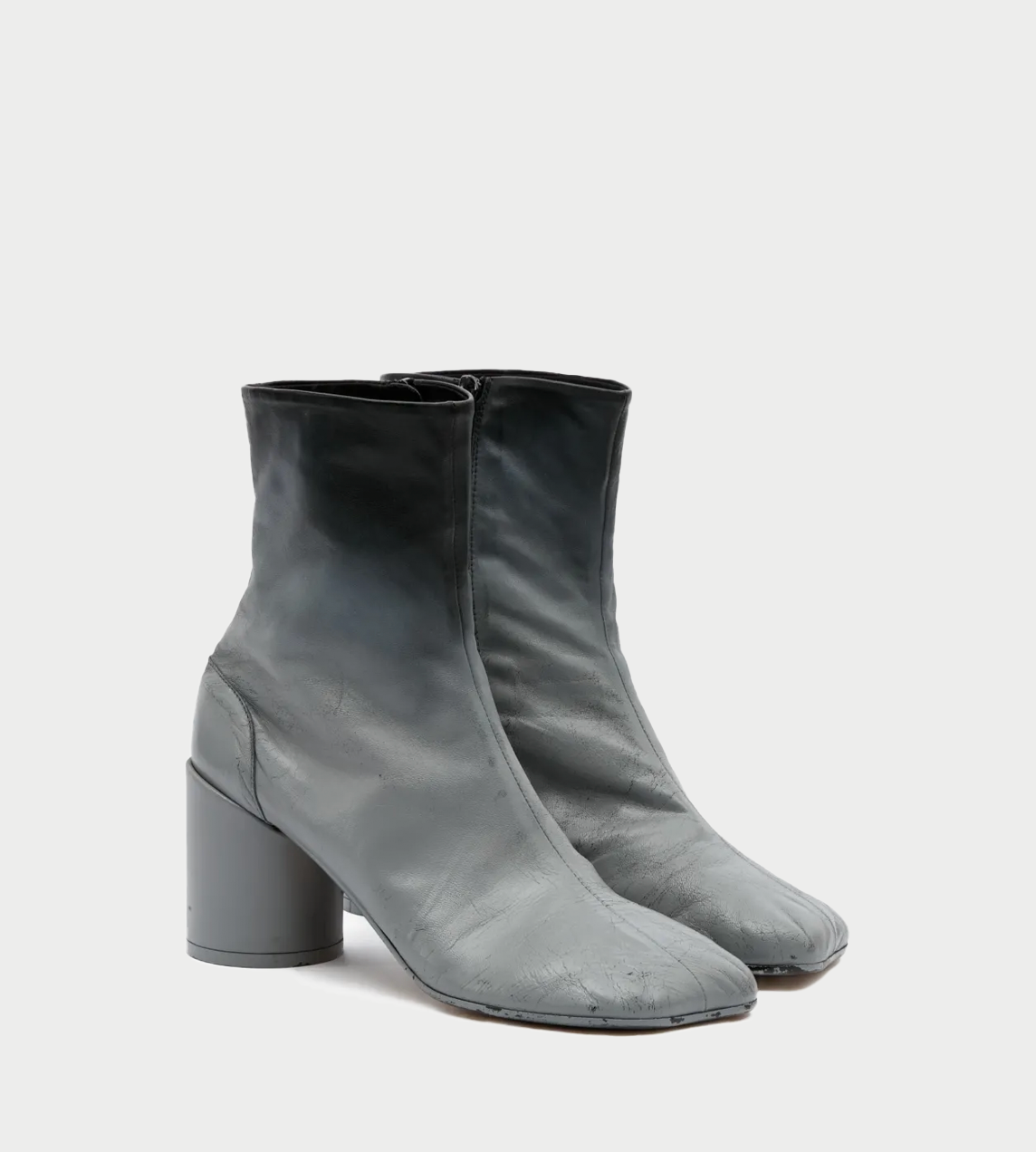 MM6 MAISON MARGIELA - Anatomic Leather Ankle Boots Grey