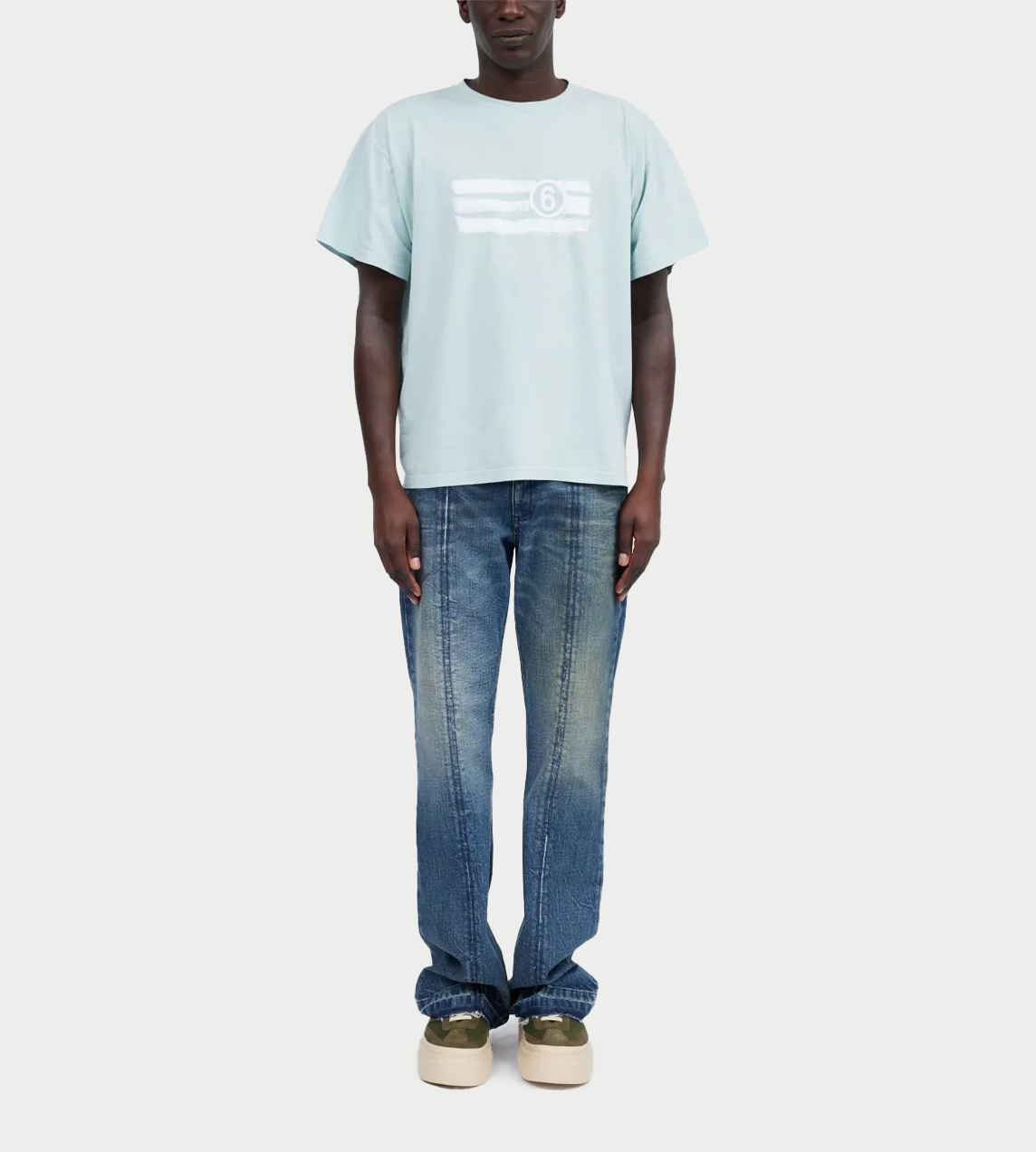   MM6 Maison Margiela - Numeric T-shirt Blue/Grey