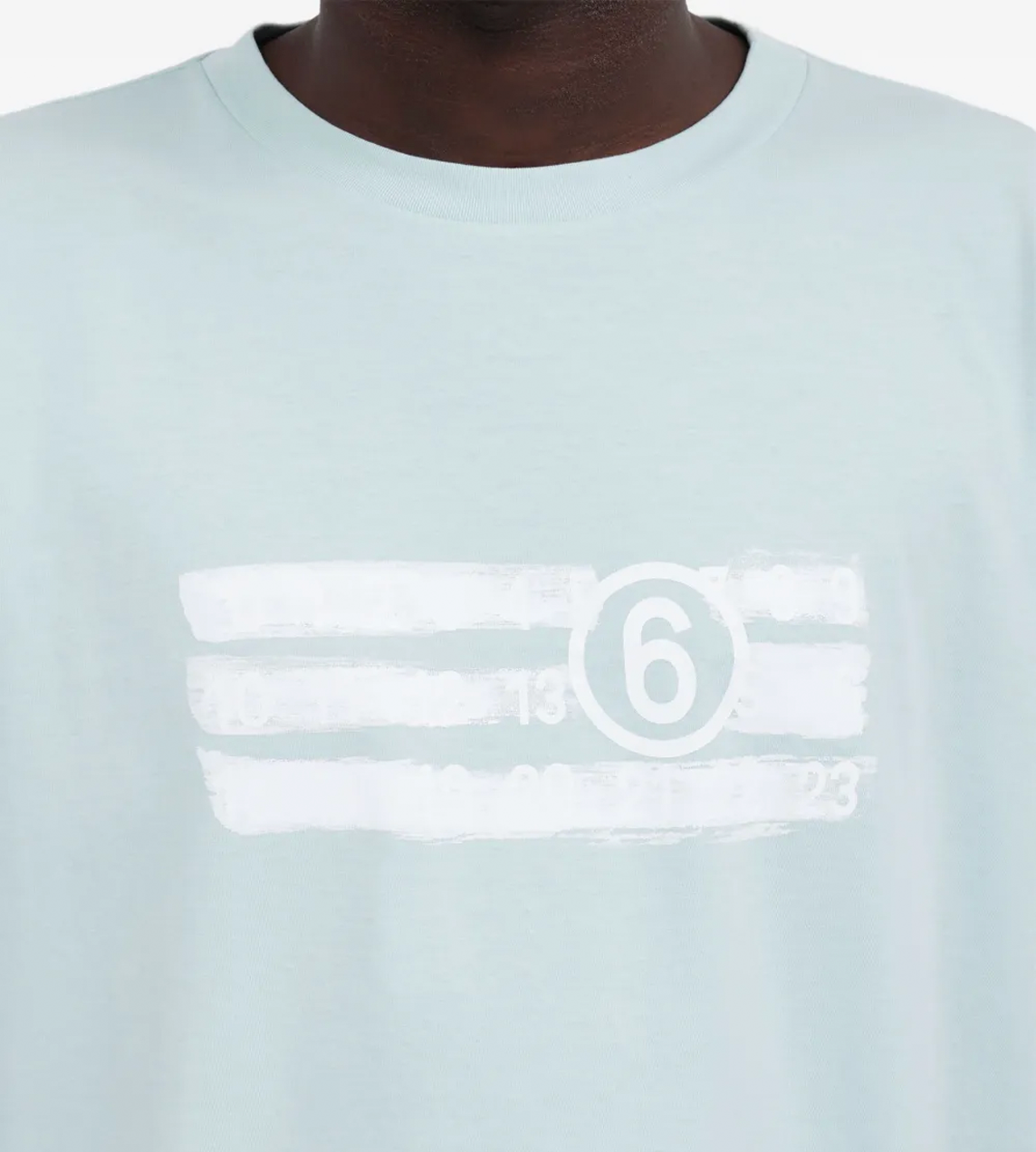   MM6 Maison Margiela - Numeric T-shirt Blue/Grey