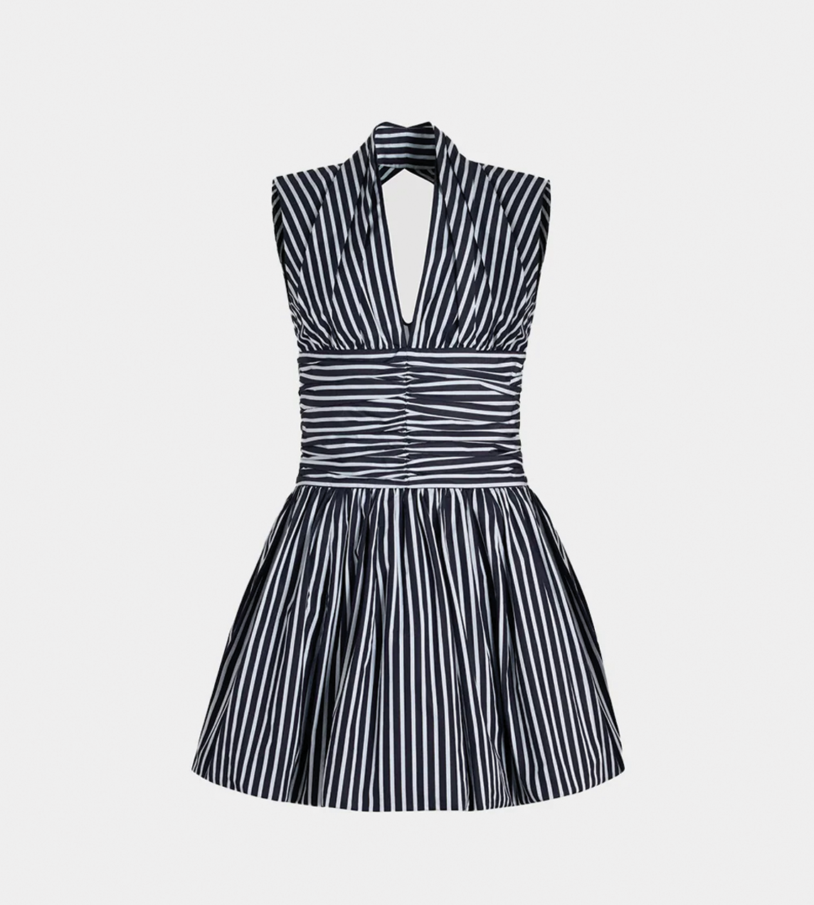 PATOU - Sleeveless Bloomer Mini Dress Navy