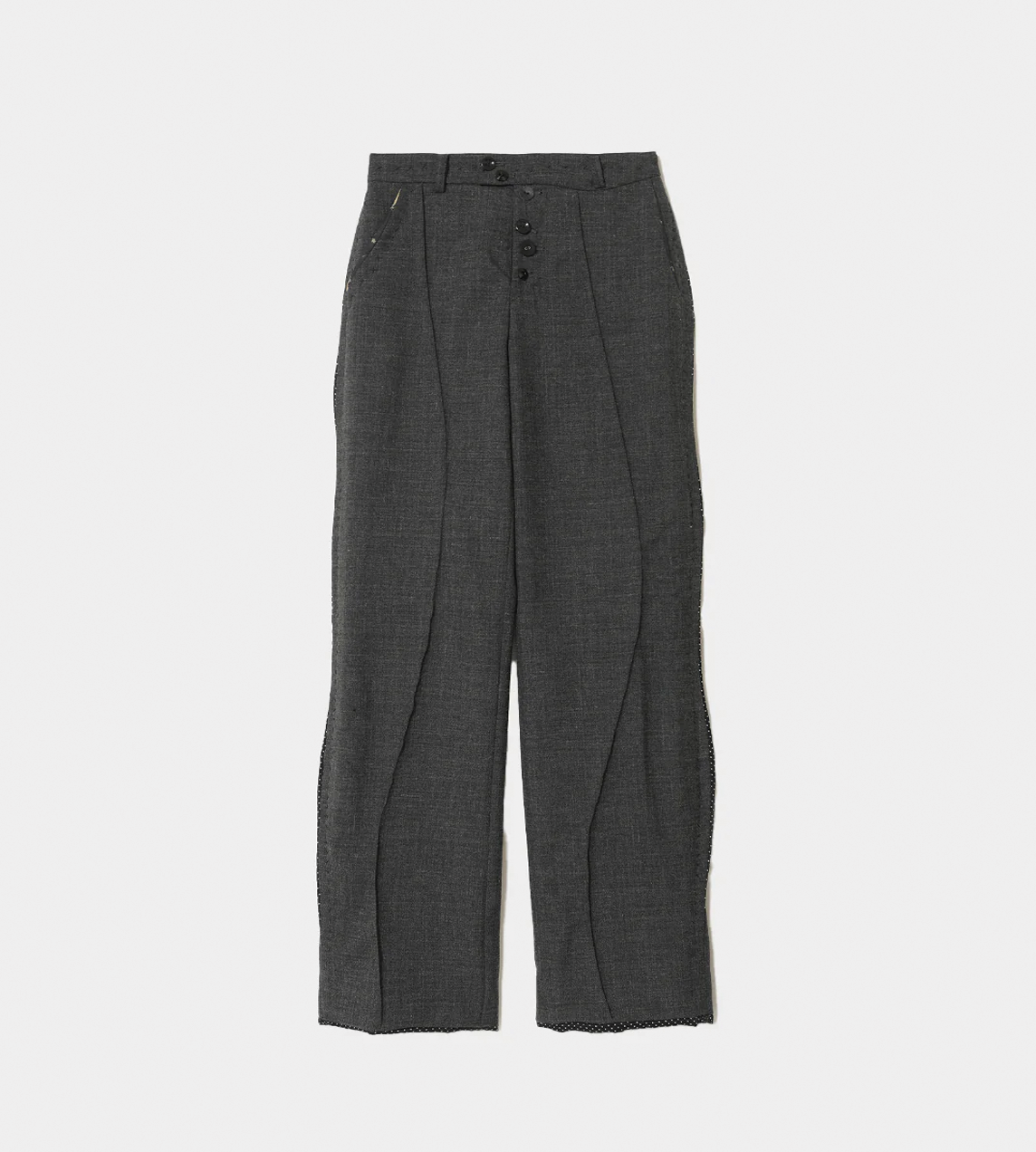 UNDERCOVER - Wool Tailored Trousers Charcoal