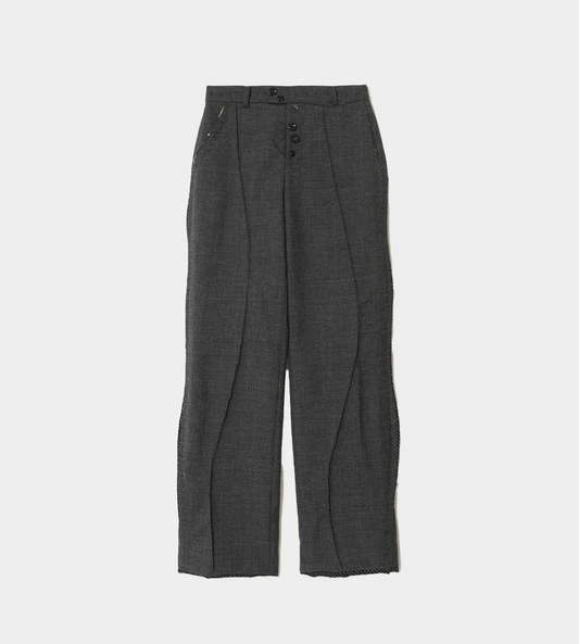 UNDERCOVER - Wool Tailored Trousers Charcoal