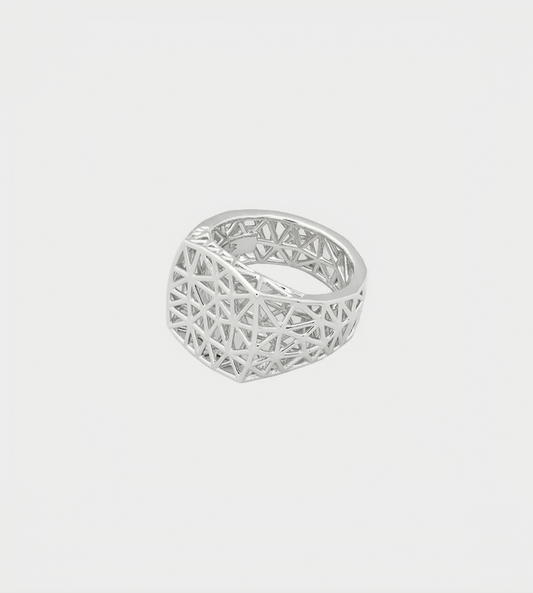 Tom Wood - Mesh Ring Silver