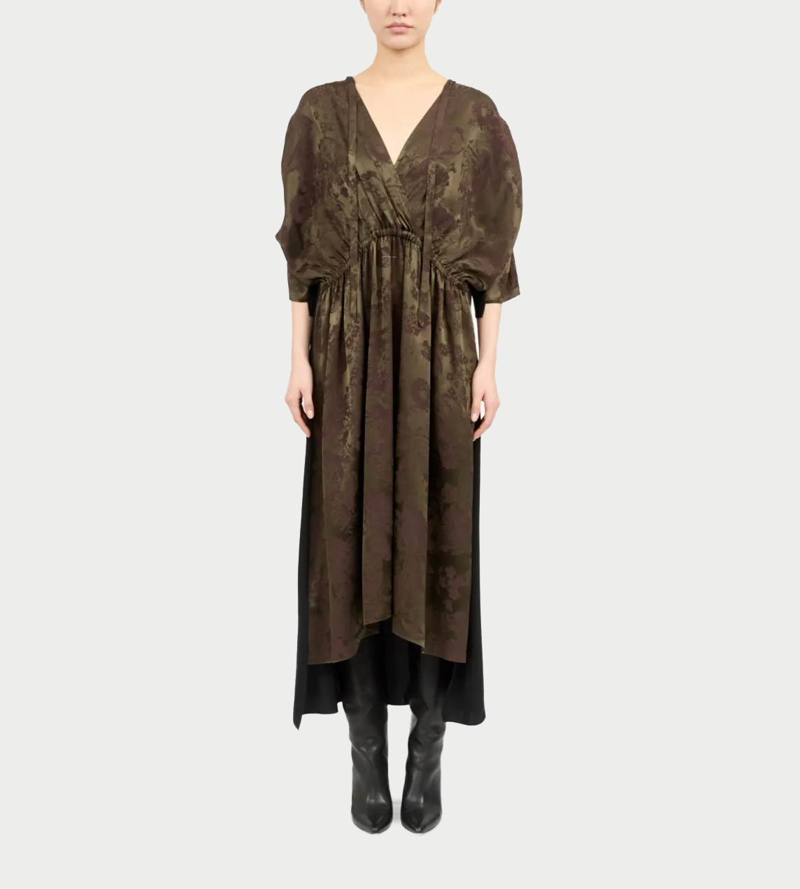 MM6 MAISON MARGIELA - Jacquard Midi Dress Green