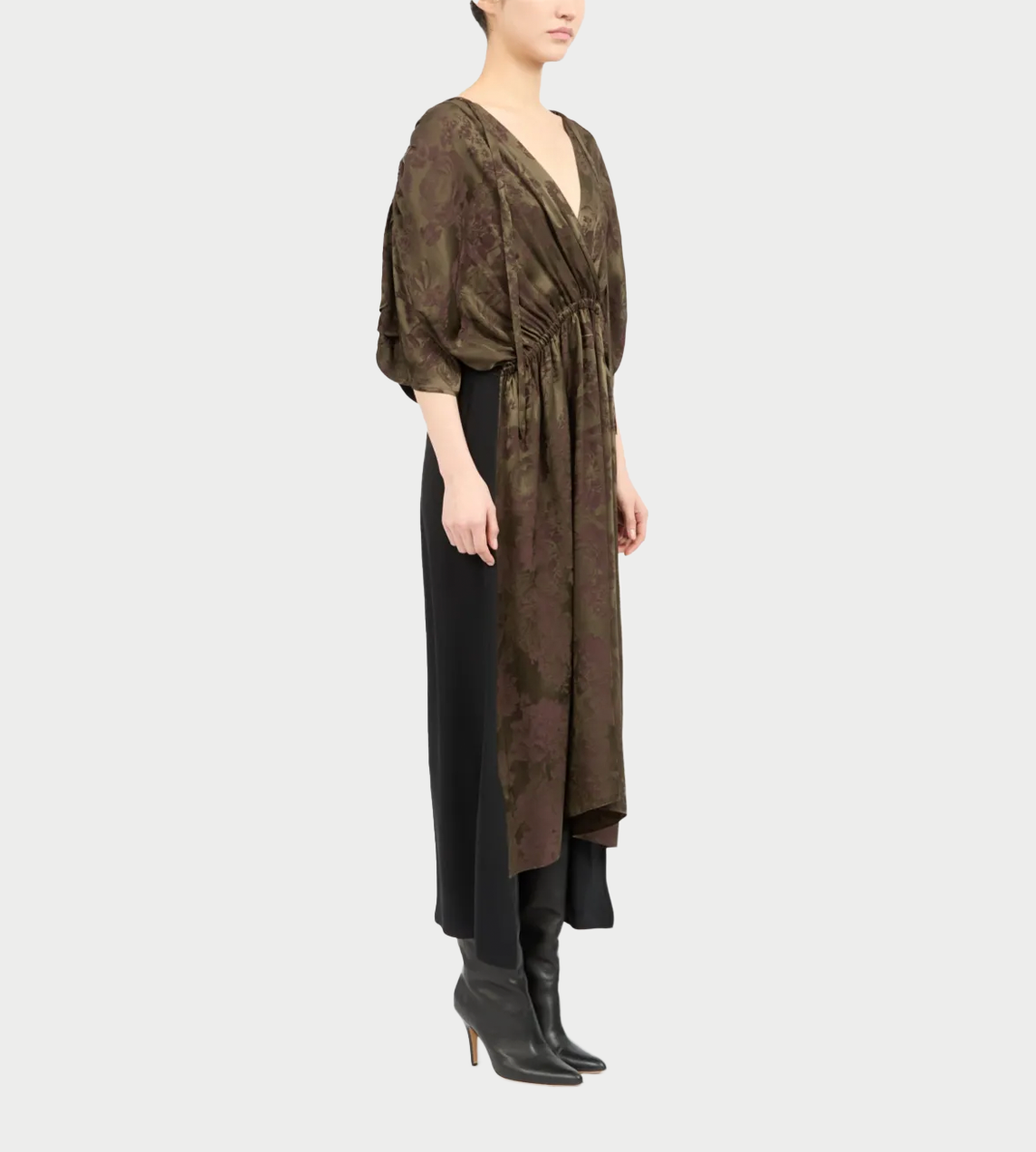 MM6 MAISON MARGIELA - Jacquard Midi Dress Green