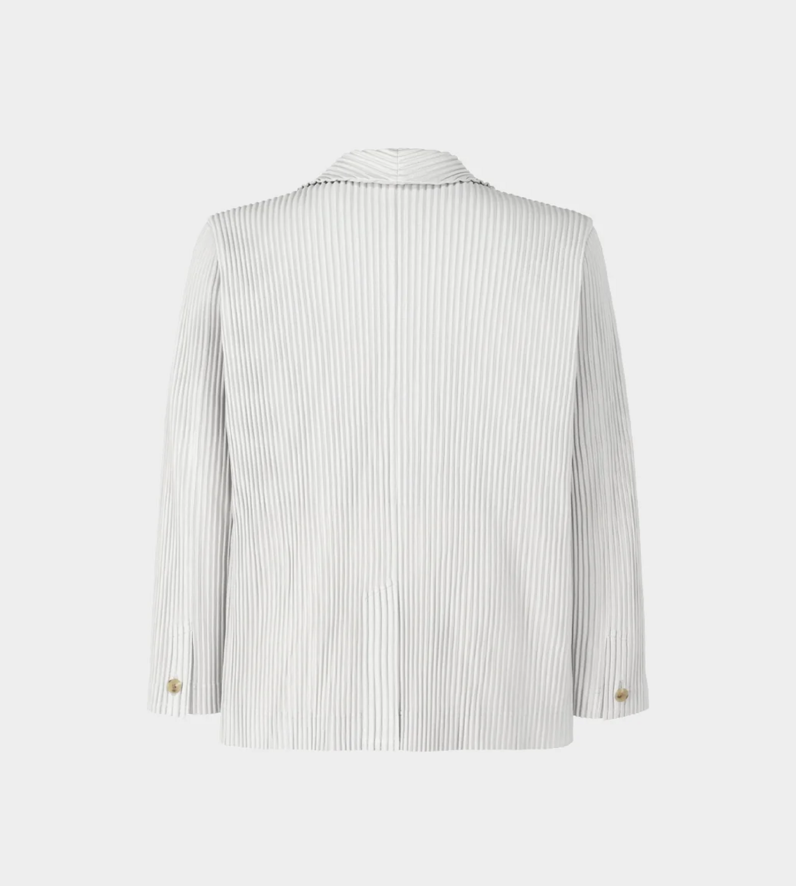 HOMME PLISSE ISSEY MIYAKE - Basic Pleated Jacket L. Grey