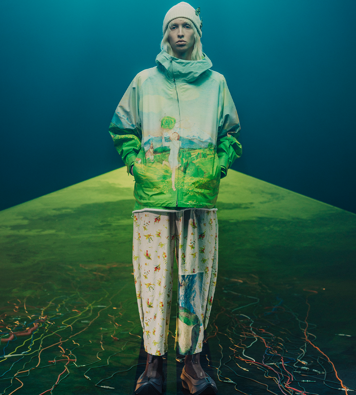 UNDERCOVER - FAUST Zip-up Blouson Green