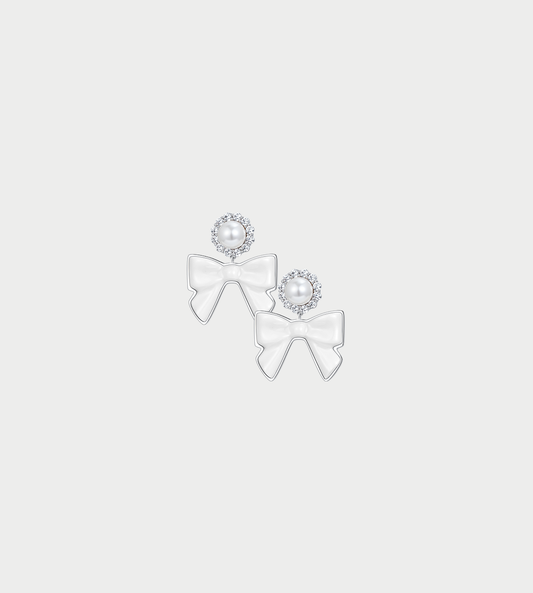 Shushu/Tong - Ceramic Bowknot Earring