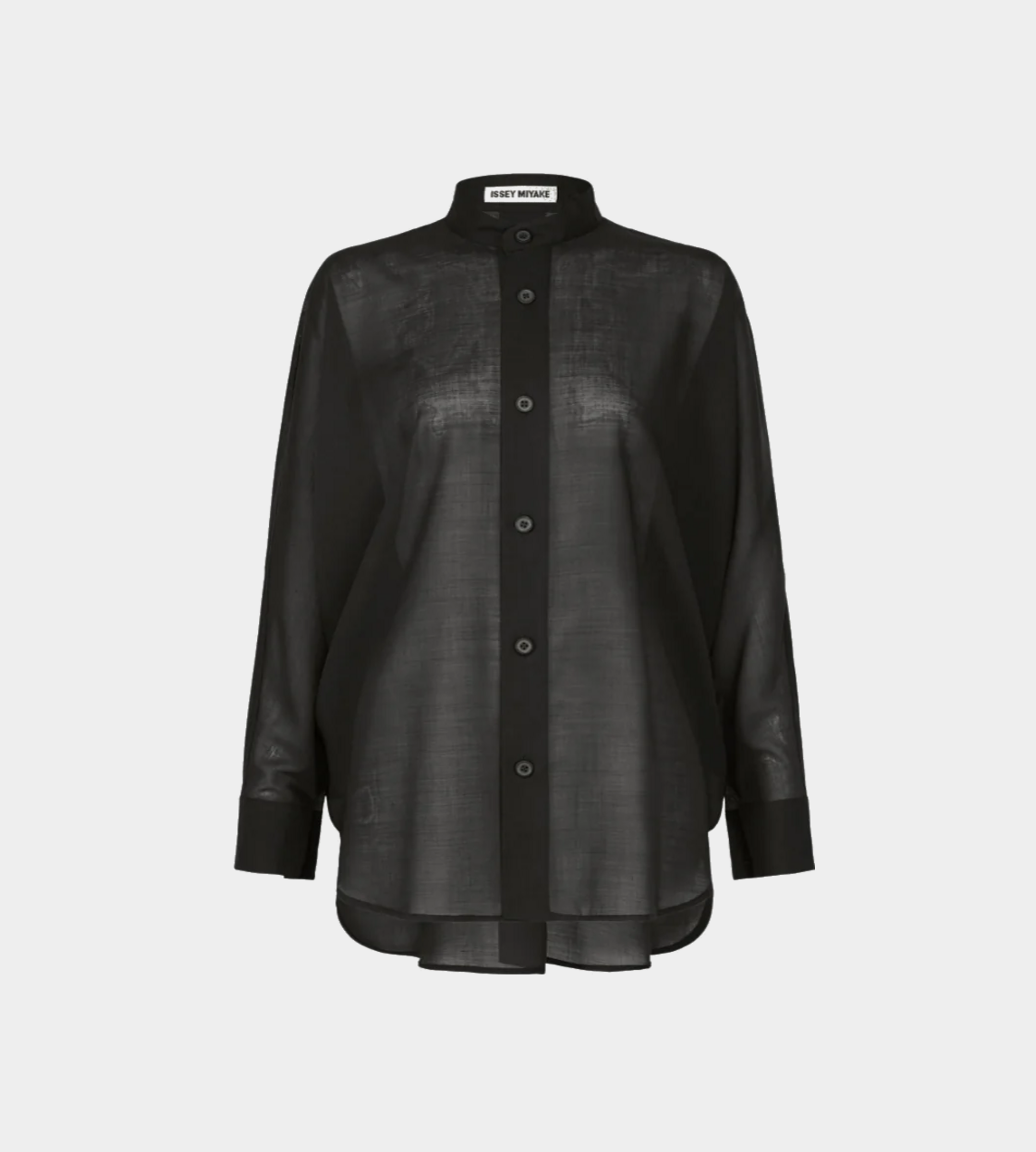 ISSEY MIYAKE - Sheer Wool Shirt Blk