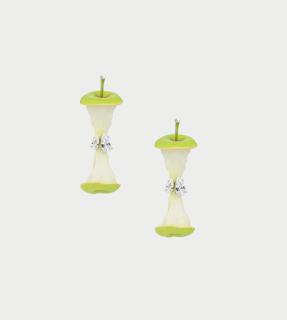 YVMIN - Apple Core Earring Green (Pair)