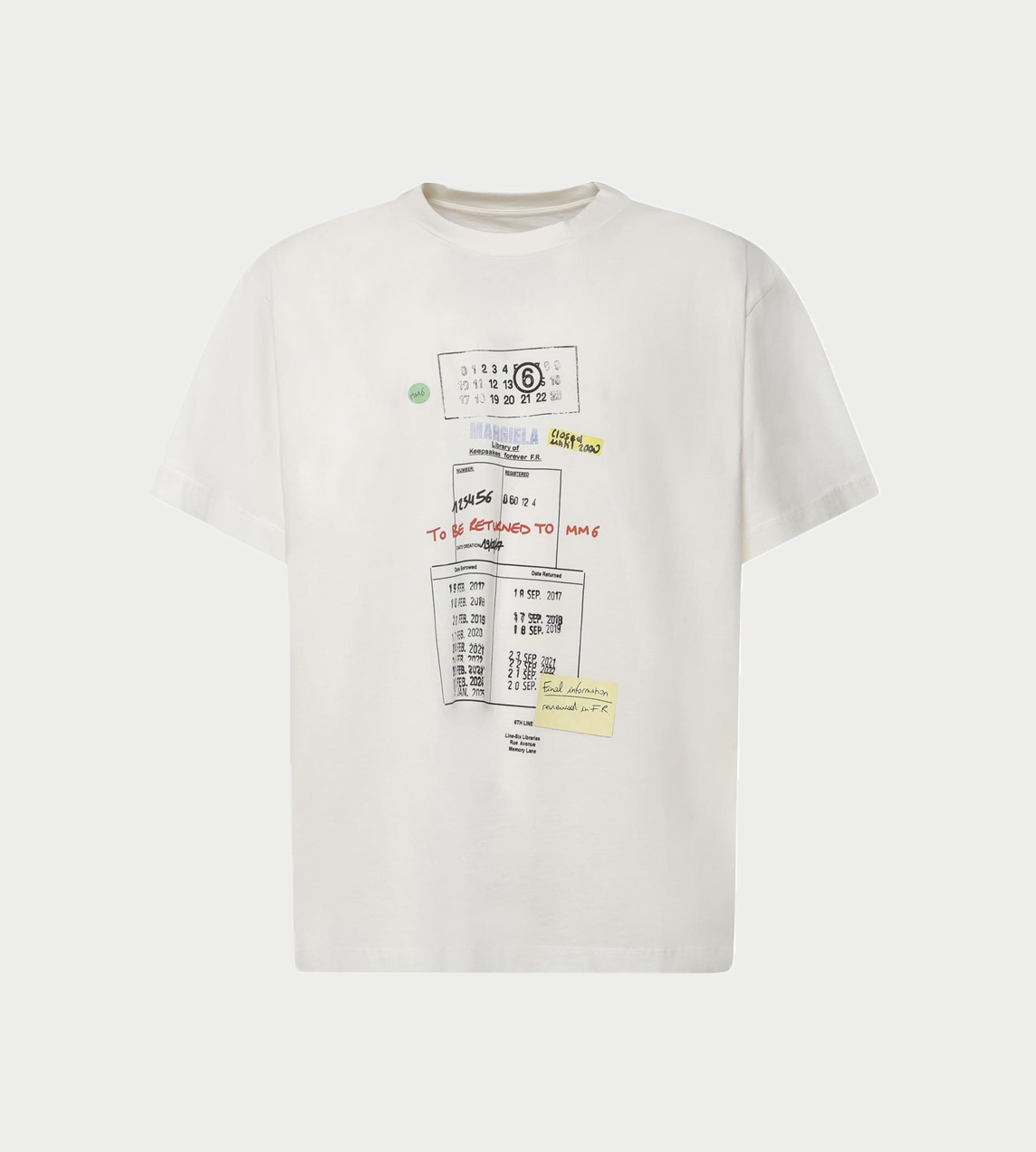 MM6 MAISON MARGIELA - Library Stamp T-Shirt White