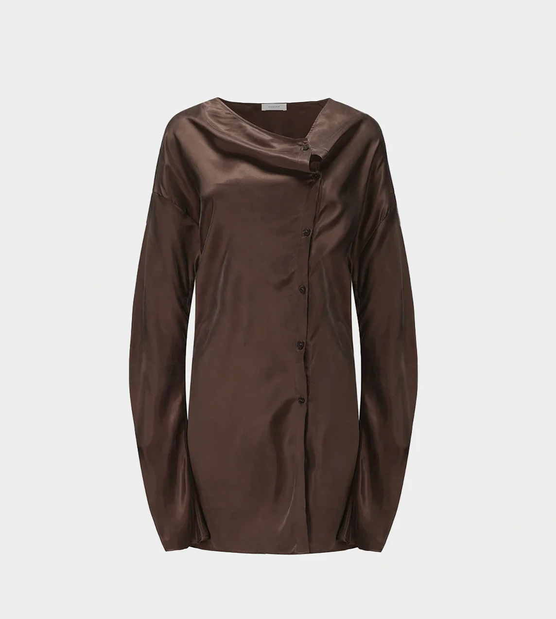 RUOHAN - Cognac Amir Button-Up Blouse Brown