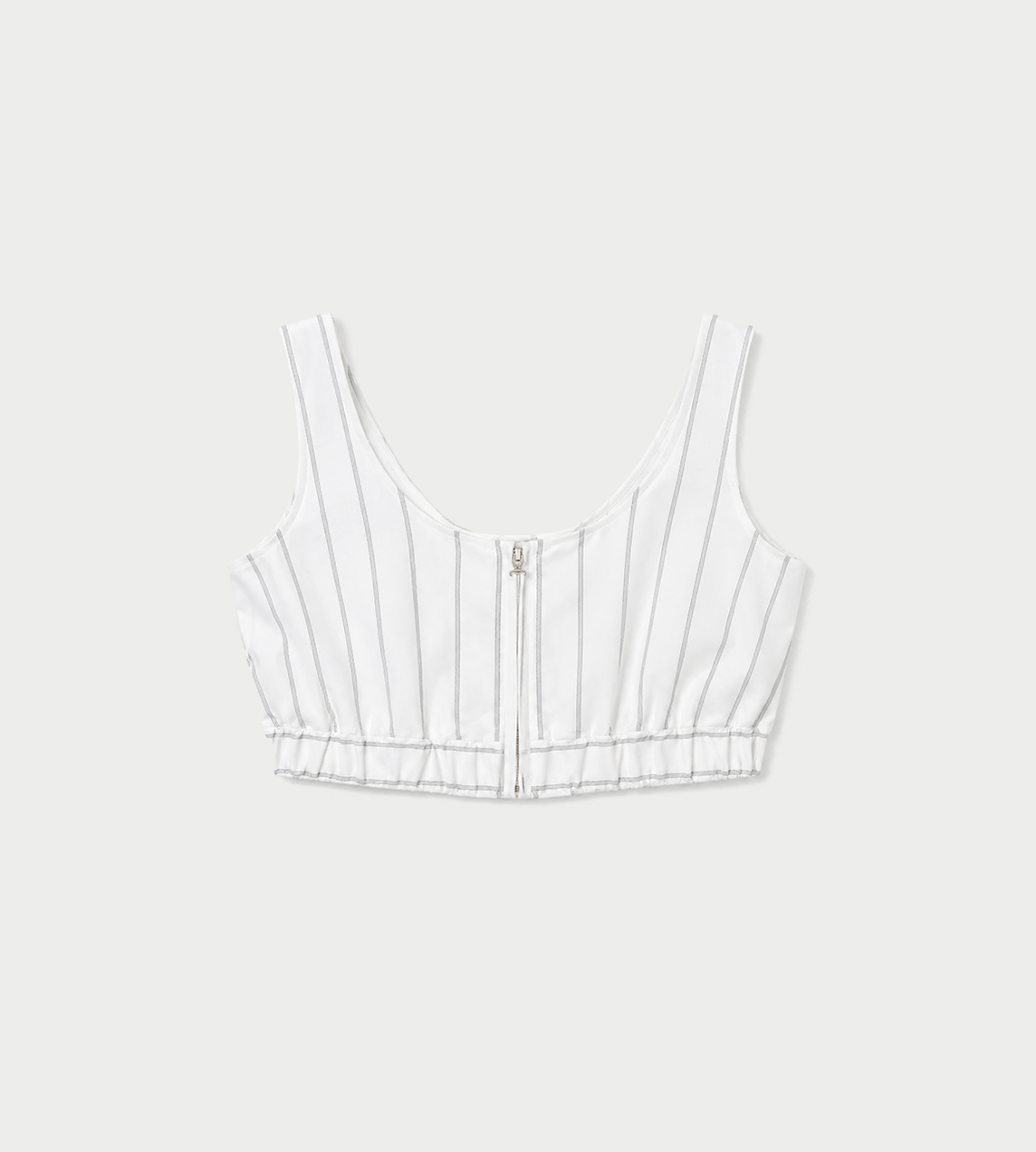UJOH - Zip Bra Top White