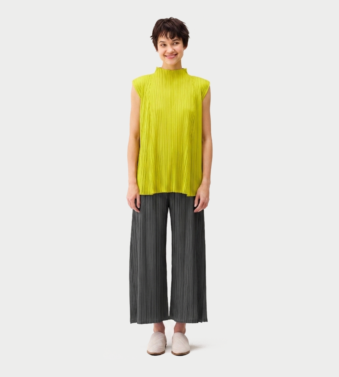 Mellow Pleated Pants Blk