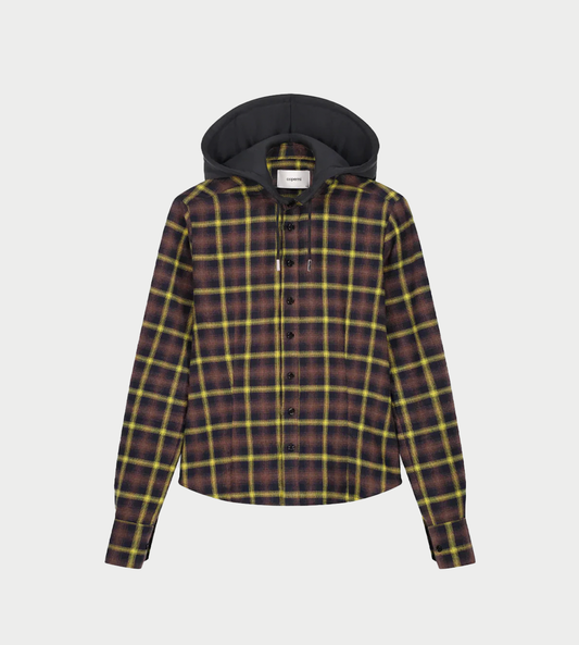 COPERNI - Hooded Shirt Brown