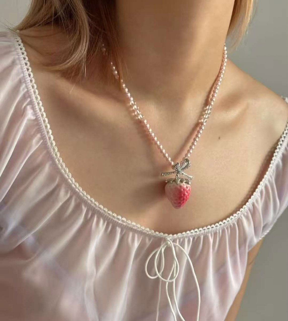 Apple Core Pearl Necklace