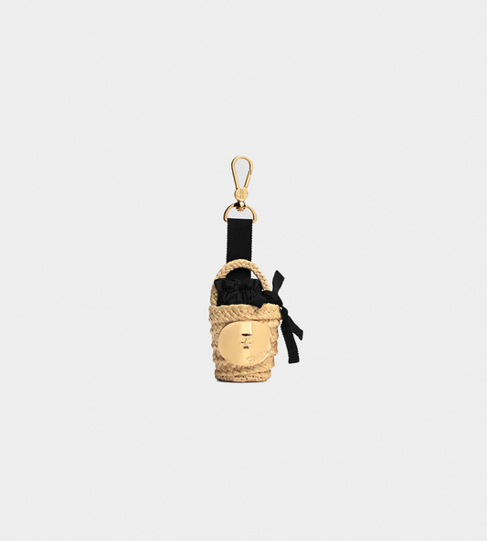 PATOU - Raffia Bag Charm Vanilla 
