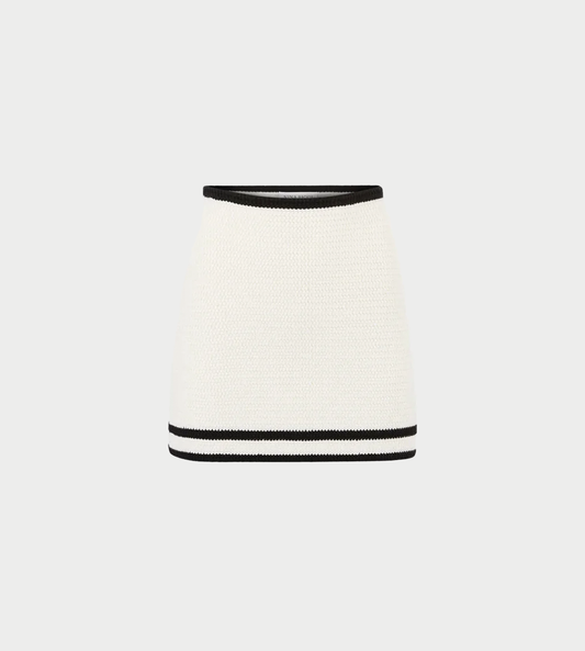 Nina Ricci - Mini Skirt In Tweed White