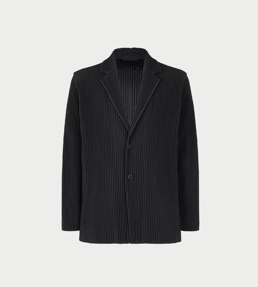 HOMME PLISSE ISSEY MIYAKE - Basic Pleated Jacket Blk