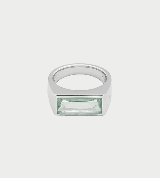 Tom Wood - Peaky Ring Green Quartz