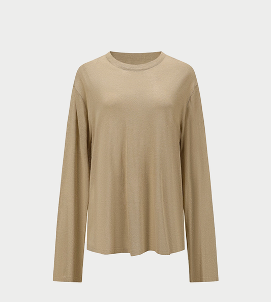 INTO THE EAST - Light-weighted Pullover Grass Green