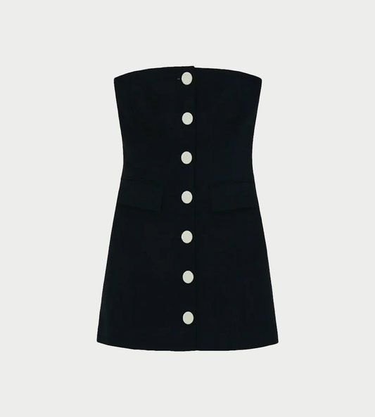 KIMHEKIM - Strapless Mini Dress Black/White