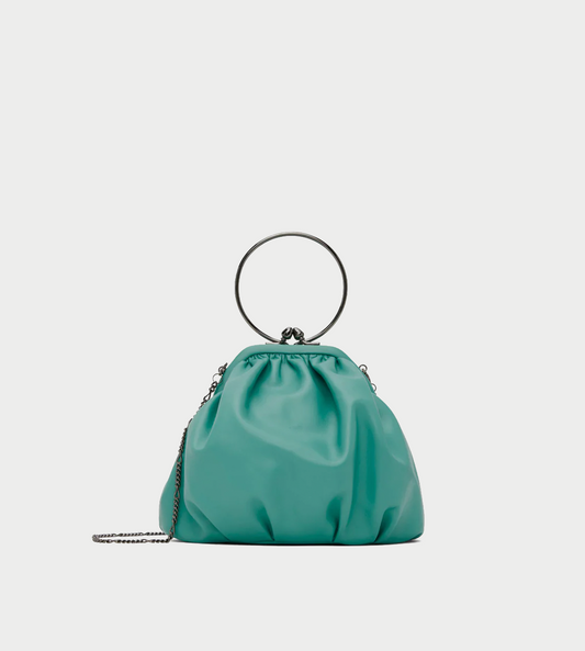 Discord Yohji - Drape Clasp Pouch Mint.Green