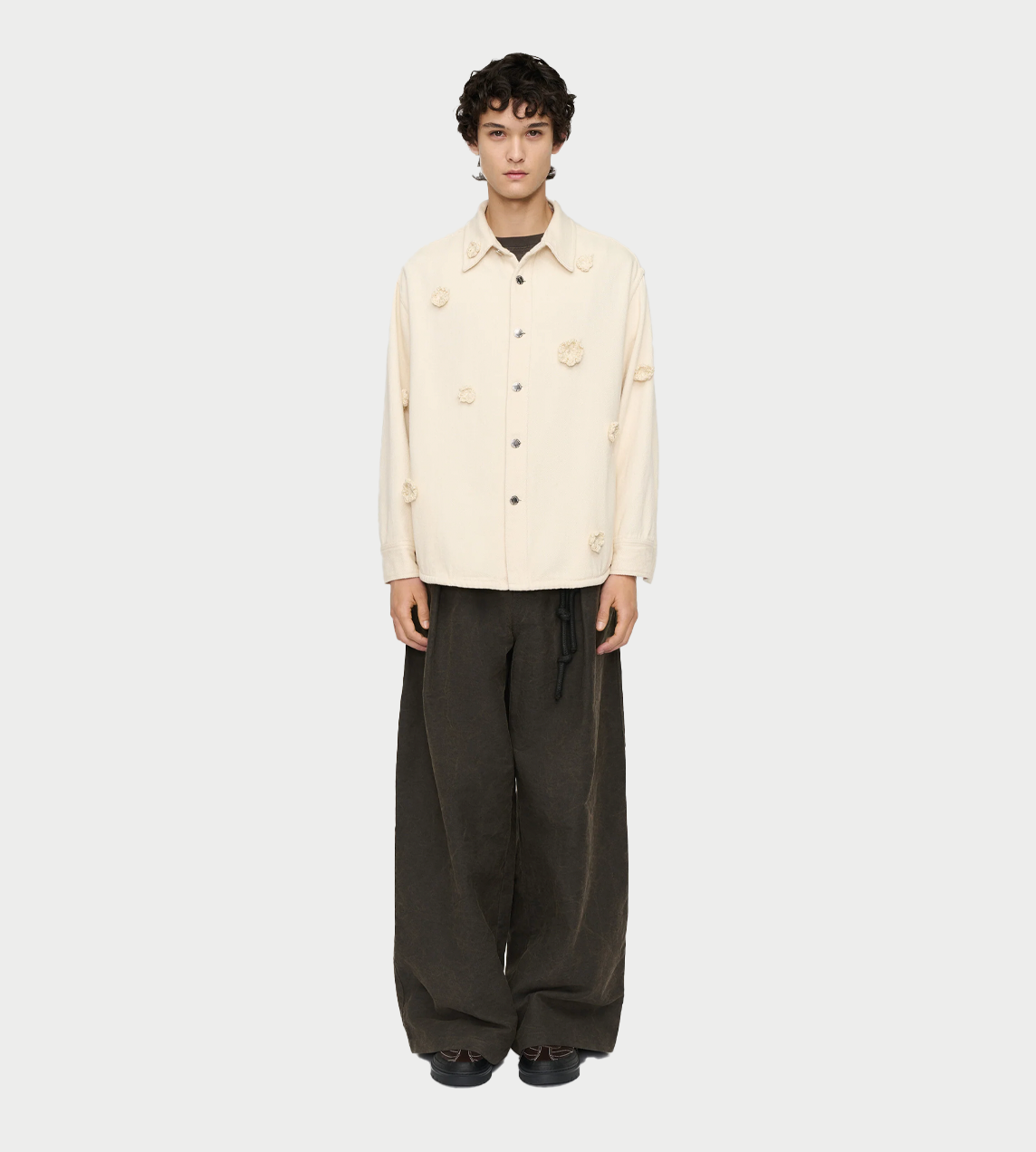 SONG FOR THE MUTE - "Daisy" Shirt Jacket Natural