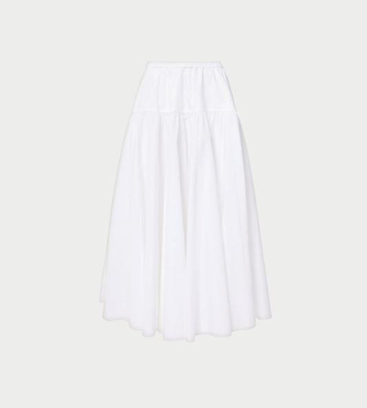 PATOU - Long Volume Skirt White