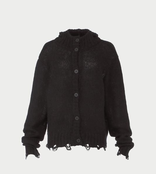 CHARLES JEFFERY LOVERBOY - Ears Balaclava Cardigan Blk