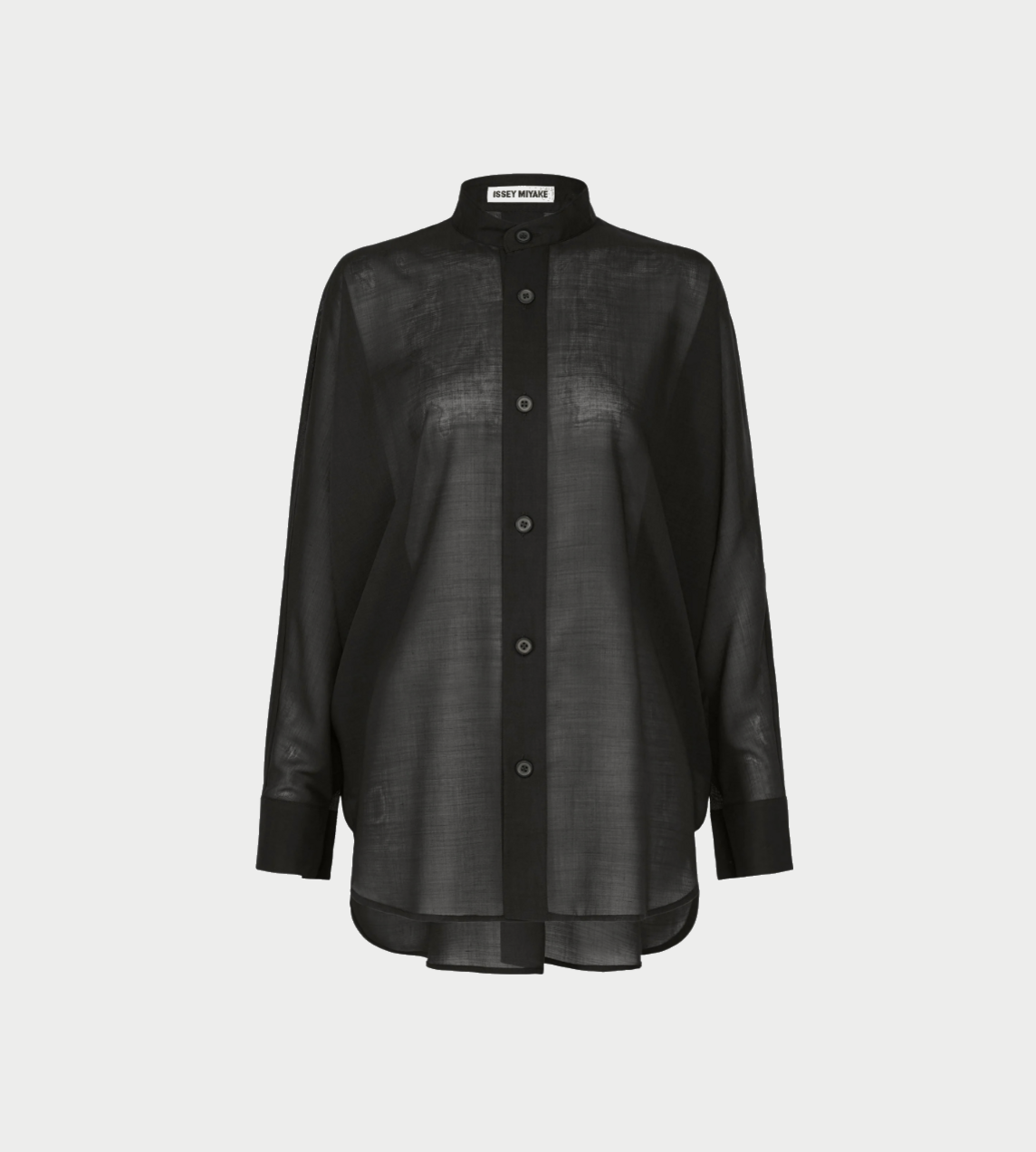 ISSEY MIYAKE - Sheer Wool Shirt Blk