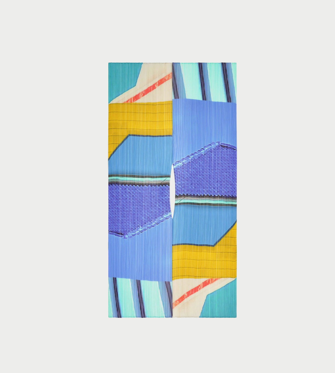 ISSEY MIYAKE - City College Stole Blue/Yellow