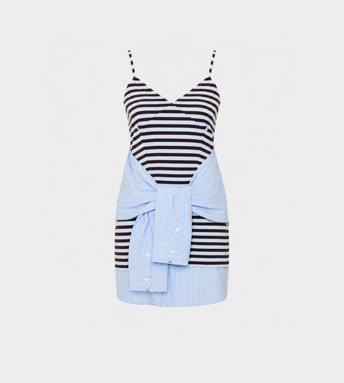 CHARLES JEFFERY LOVERBOY - Merge Hug Dress in Blue Stripe