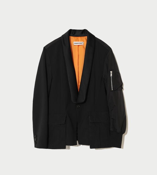 UNDERCOVER - shawl-lapel bomber jacket Blk