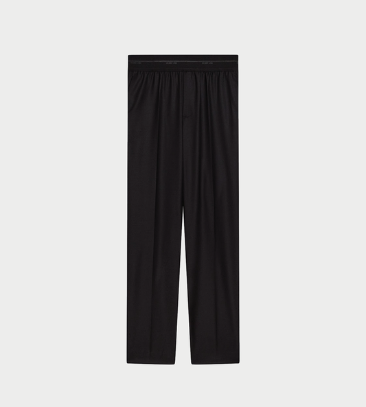HELMUT LANG - Taper Wool Trousers Blk
